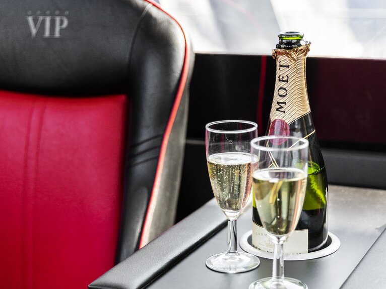 Lo champagne è pronto nella gondola VIP. | © Pedro Rodrigues